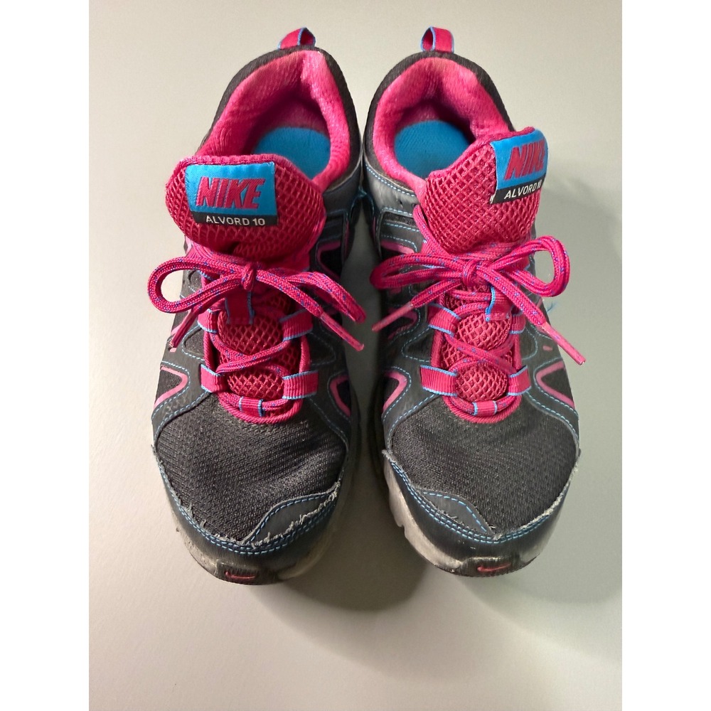 Nike Alvord 10 Trail Running Shoes Womens 7 Grey Pink Blue 512041-005 Sneaker